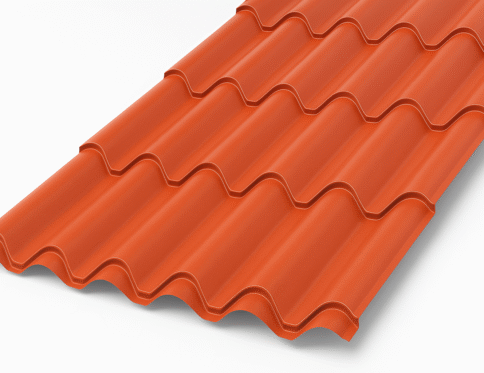 Teja colonial terracota UPVC